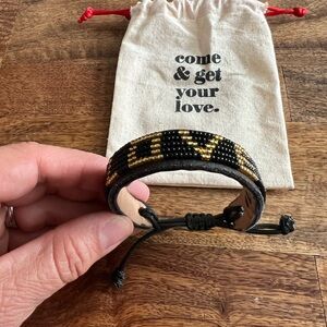 Love Is Project Leather Bracelet